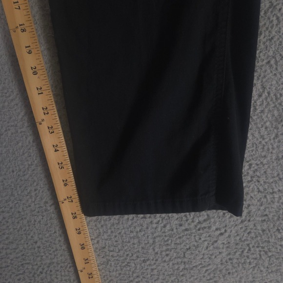 Wrangler Pants Men 40x30 Black Cargo Relaxed Fit Cotton Stretch Utility Workwear - Picture 3 of 8